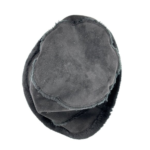 David & Young NY Womens Faux Fur Trimmed Black Bucket Hat main image 7
